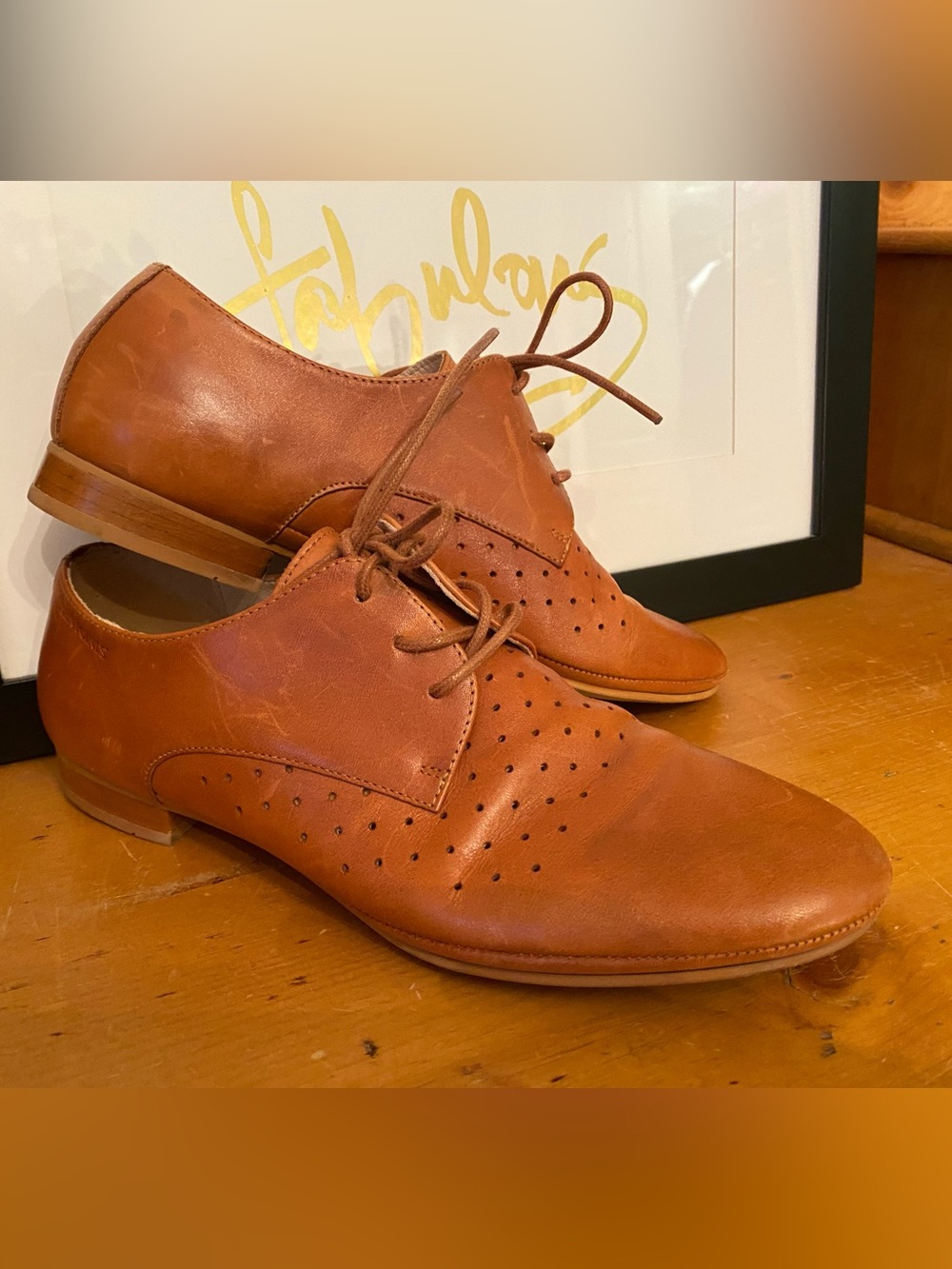 T’en Points Ladies Leather Brogues Size 10 EUC